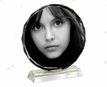 Kristal Yuvarlak Plaket